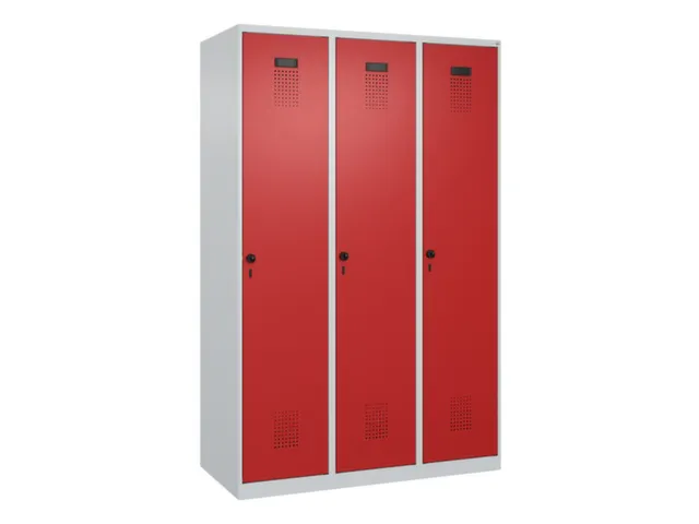 locker voor scheiding van kleding,HxBxD 1850x1200x500mm,3vak