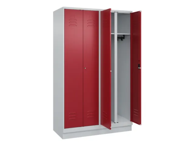 locker voor scheiding van kleding,HxBxD 1950x1200x500mm,4vak