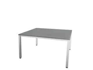 vergadertafel,HxBxD 740x1400x1400mm,hoekig,MS-donkergrijs - 2