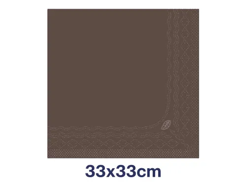 Tork 477208 Lunchservet 33x33cm 2-laags 1/4 vouw 10x200st Bruin
