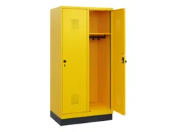 schoollocker,HxBxD 1630x800x500mm,2vak,vak B 400mm,draaigrendel,sokkel