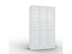 lockerkast cil.slot 1950x1150x540mm 3x5 vakken RAL7035 front RAL7035