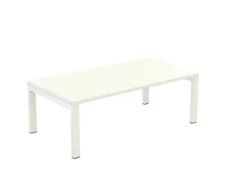 bijzettafel,HxBxD 400x1140x600mm,rechthoekig,4voeten wit