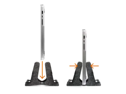 Laptop standaard VERTICAL EFFECT donkergroen 17 inch