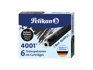 Inktpatroon Pelikan 4001 zwart 6 stuks - 1