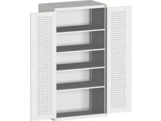 kast met sleufplaat,HxBxD 2000x1050x650mm,4xStalen bodem - 2