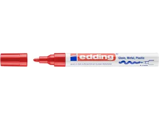 Paintmarker edding 750 op oliebasis 2-4mm creatief rood - 2