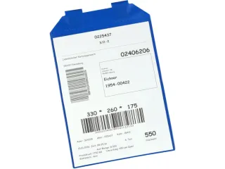 insteekhoes,DIN A4,staand,HxB 305x225mm,m. magneet,kunststof,blauw - 1