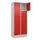 lockerkast,HxBxD 1950x800x500mm,2x4vakken,vak B 400mm,cil.-slot,sokkel