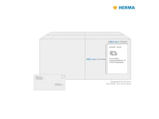HERMA 10736 Etiketten gerecycled papier A4 199,6x289,1mm Wit 80 stuks - 3