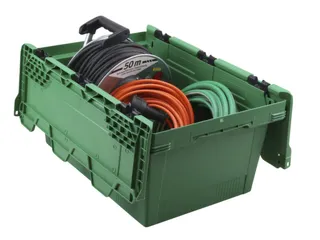 Euronorm-herbruikbare bakken,HxLxB 199x600x400mm,PP,groen - 3