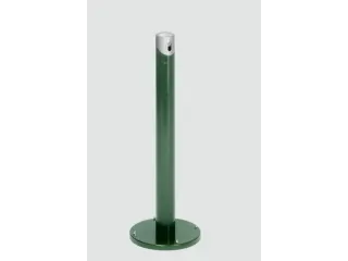Staande Asbakzuil 2 liter H 1005mm Rond Ral6005 Zilverkleurig - 1