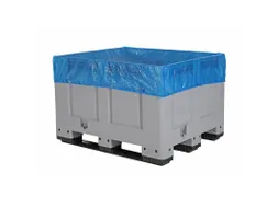 Afdekhoes voor blockpallet PE 105x125x25cm elastiekband blauw 200 stuk