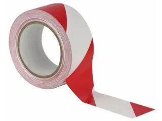 Vloertape 33mx50mm Rood/Wit 18 Rol - 1