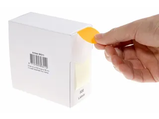 Ronde Etiketten, Diameter 35 Mm, Rol Van 500 Stuks, Fluo Oranje - 1