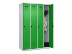 locker,HxBxD 1850x1200x500mm,4vak,vak B 300mm,draaigrendel