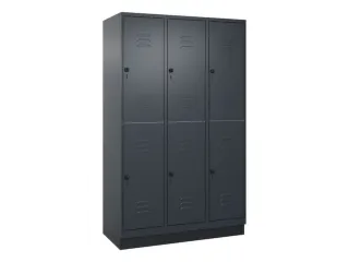 dubbeldekse locker,HxBxD 1950x1200x500mm,3x2vak.,vak B 400mm - 1