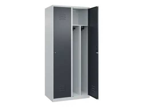locker voor scheiding van kleding,HxBxD 1850x800x500mm,2vak