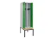 locker met bank,voor scheiding van kleding,HxBxD 2120x600x815mm,2vak