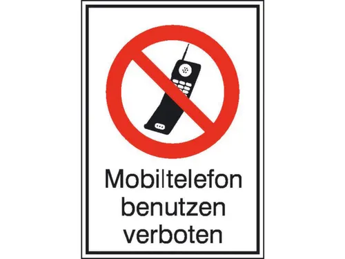 verbodsbord,Gebruik mobiele telefoon verboden,aluminium gemerkt