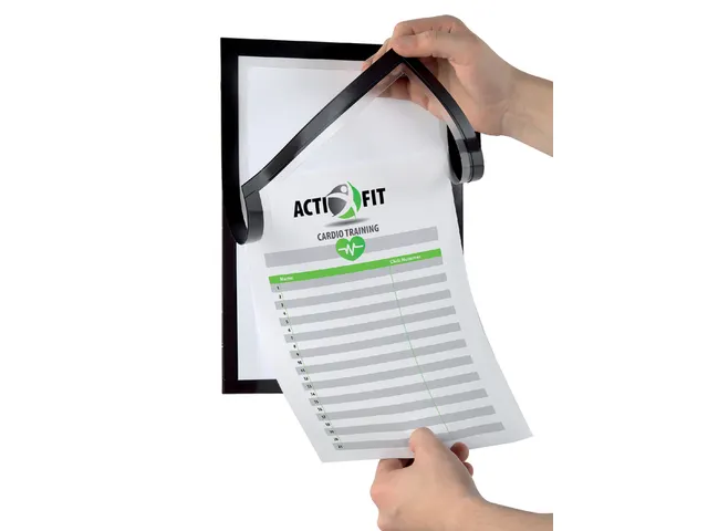 Duraframe Durable 499301 Note A4 Zelfklevend Zwart