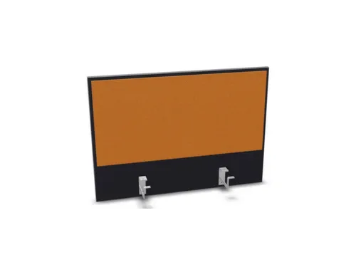 opzetpaneel,v. bureau,aanbouw achter,B 800mm,CC-zwart,BN3005-geel