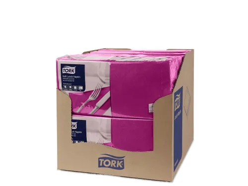 Tork 477865 Soft Lunchservet Advanced Paars 33x33cm