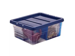 Opbergbox 15 Liter Transparant Blauw - 1