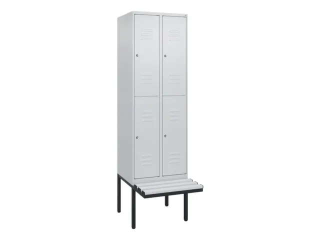 Dubbeldekse dekenkist,HxBxD 2120x600x815mm,2x2vak.,vak B 300mm