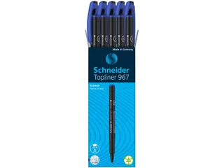 Fineliner Schneider Topliner 967 Blauw 0.4mm - 6