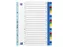 Tabbladen Oxford A4+ 11-gaats 20-delig A-Z PP kleur