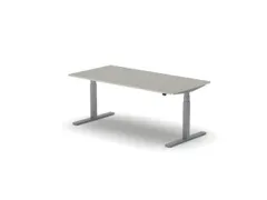 Elektrisch ihv bureau,HxBxD 650-1310x1800x900mm,blad lichtgrijs