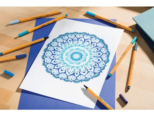 Fineliner STABILO point 88/25 fijn pastel oranje