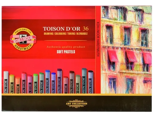 Pastelkrijt Koh-I-Noor Toison 8515 rond 36 stuks assorti