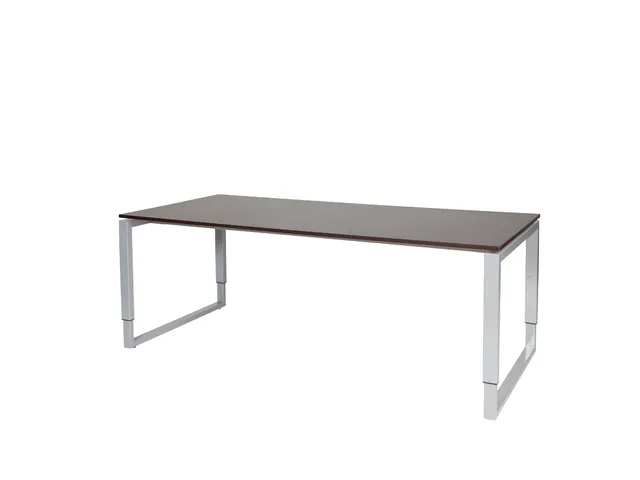 Domino Plus Bureau Hoogte Verstelbaar 2000x900mm Logan Eiken Alu