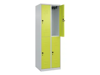 dubbeldekse locker,HxBxD 1850x600x500mm,2x2vak.,vak B 300mm - 2