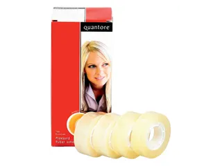 Plakband Quantore 15mmx33m Kleine Kern Transparant - 2