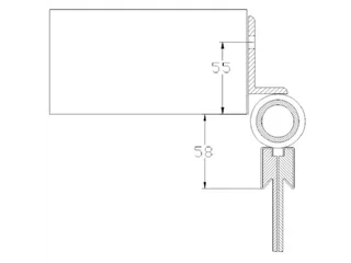 Strokengordijn H 1800mm strook B 400mm 4mm Voor Kozijn - 2