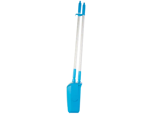 Vikan Hygiene stofblik + veger combinatieset alu steel 840mm Blauw