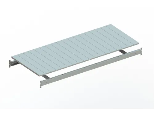 legbord van plaatstaal,v. breedvakstelling,BxD 1800x800mm,vakl. 600kg