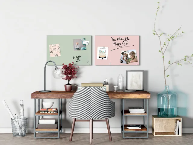 Glas Magneetbord Sigel Artverum mat rosé 60x40cm