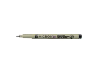 Fineliner Sakura pigma micron 08 zwart 0.5mm - 3
