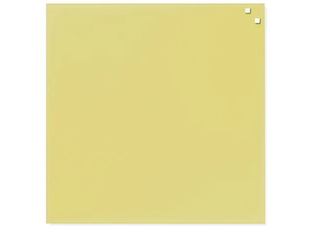 Glasmagneetbord Naga 45x45cm geel