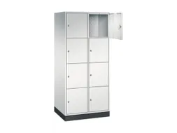 grootvolume-lockersysteem,RAL 7035,HxBxD 1950x820x600mm,2x4vakken