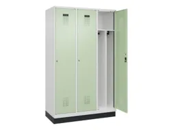 locker voor scheiding van kleding,HxBxD 1950x1200x500mm,3vak