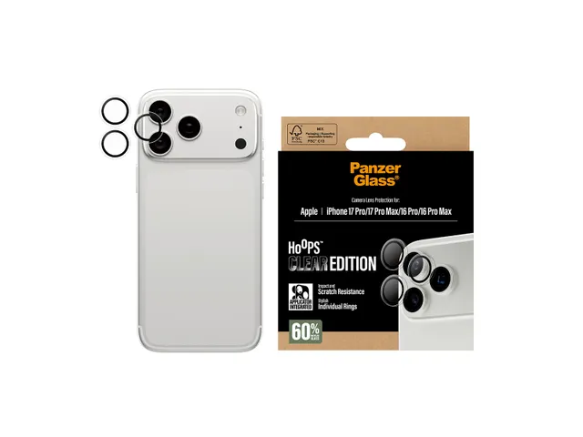 PanzerGlass Hoops Camera Lens Protector Transparent iPhone 17 Pro