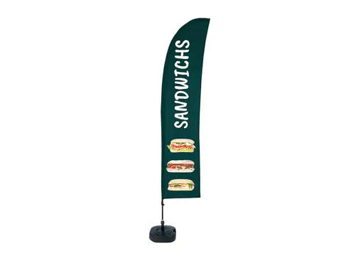 Beachflag 430cm complete set "Sandwichs"