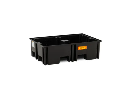 PE-opvangbak,v. 2x200l vat,opvangvol. 220l,HxBxD 360x1230x830mm