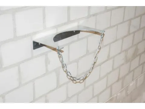 wandhouder voor gasflessen,v. 1xØ 320mm fles,HxBxD 50x380x180mm