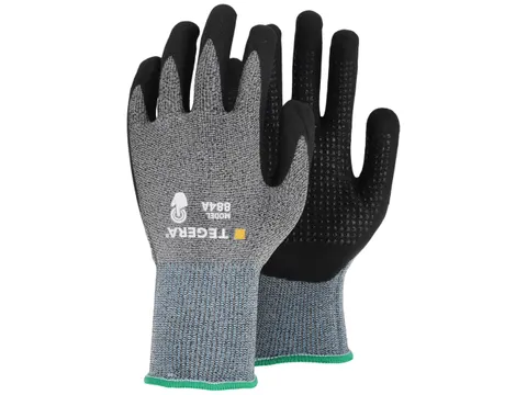 Tegera 884A hittebestendige handschoenen, zwart/grijs, maat 7, per 12